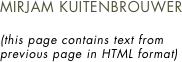 MIRJAM KUITENBROUWER