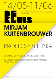 invitation exhibition Proefopstelling, De Kluis
